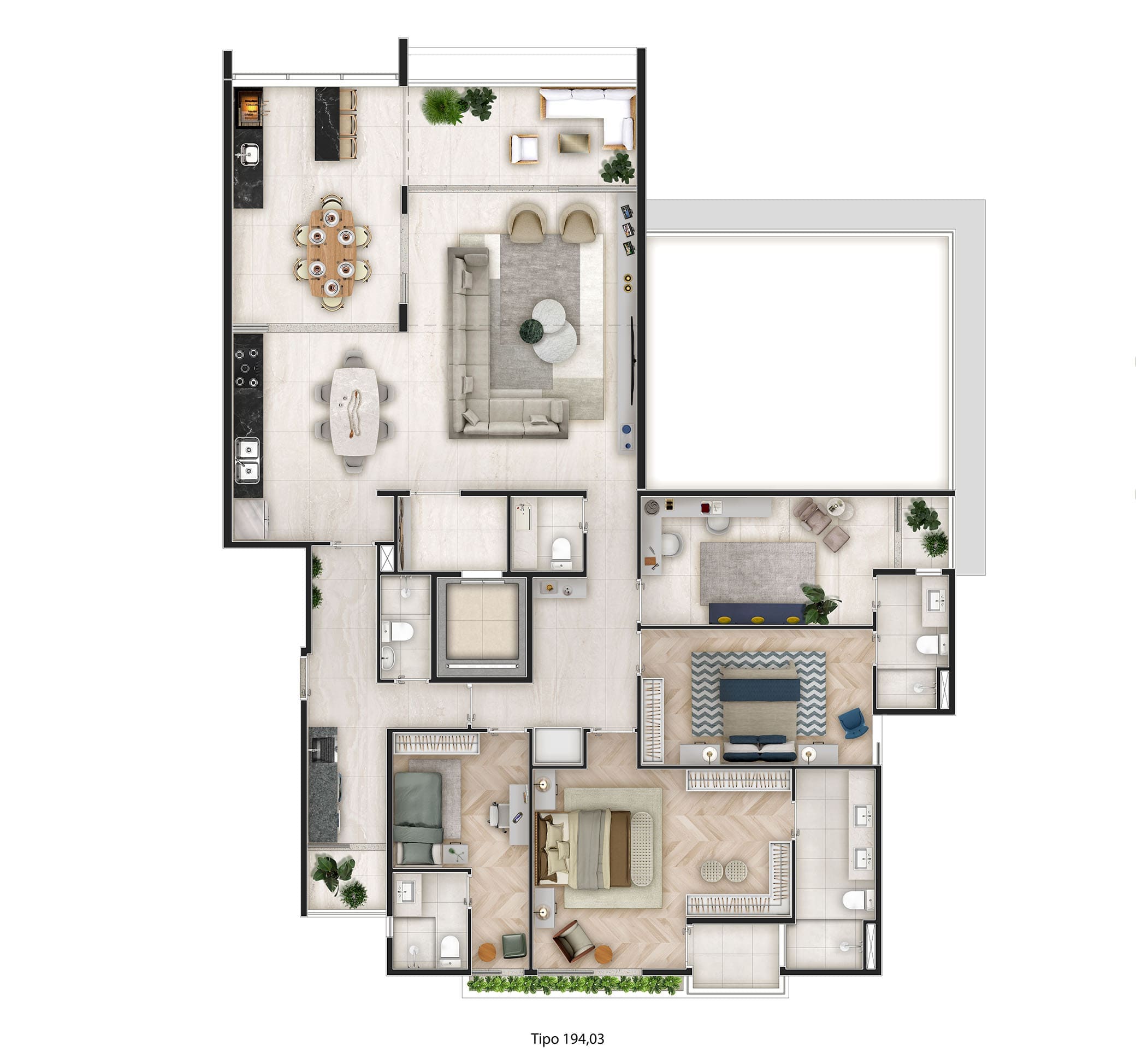 Planta Baixa 194m2
